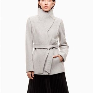 Aritzia Babaton Spencer Coat XXS Heather Comet EUC